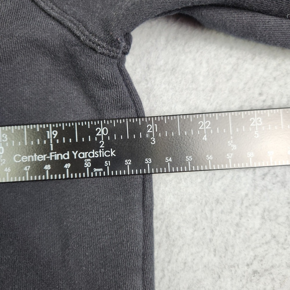 Athleta Hoodie Women Medium Black Cotton Stretch Long Sleeve Split Back Pullover - Picture 4 of 8